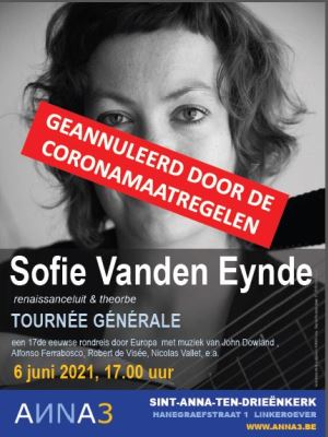 ANNA3 | Sofie Vanden Eynde | Tournée Générale | Zondag 6 juni 2021 | 17 uur | Sint-Anna-ten-Drieënkerk Antwerpen Linkeroever
